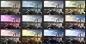 Preview: 12 Bilder mit den unterschiedlichen angewendeten Preset.